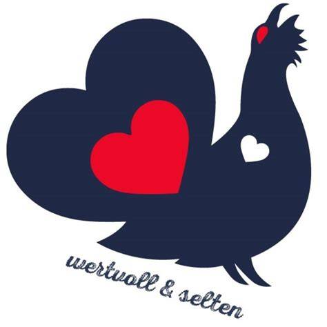 Logo des Auerhuhn im Schwarzwald e. V.: ein stlisiertes Auerhuhn mit Herz